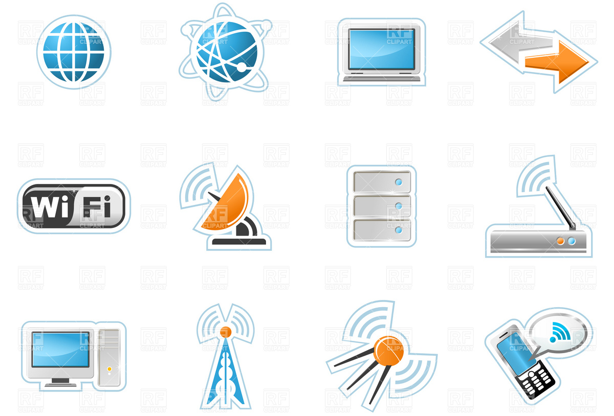 Wireless Technology Icons 4656 Technology Download Royalty Free    