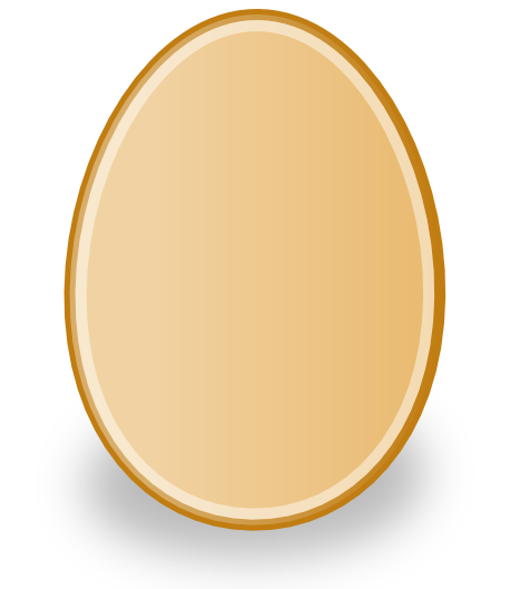 Black And White Egg Clipart