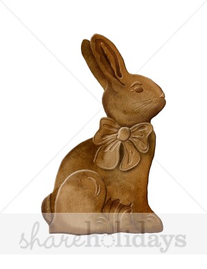 Chocolate Bunny Clipart   Easter Bunny Clipart