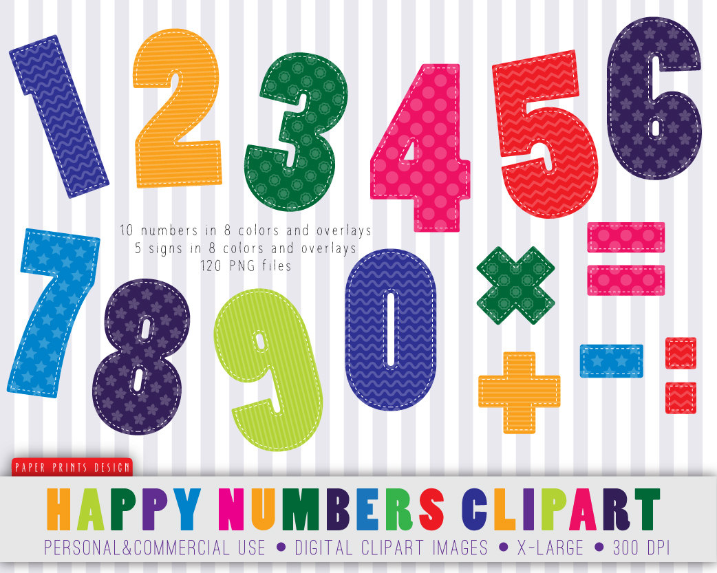 Clipart Numbers Clipart Children Clipart Numbers Birthday Clipart    