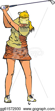 Drawing   Women S Golf  Clipart Drawing Gg61572930