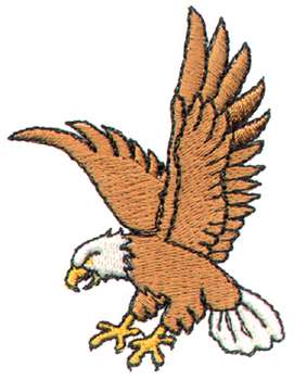 Eagle In Flight   Custom Online Embroidery Design