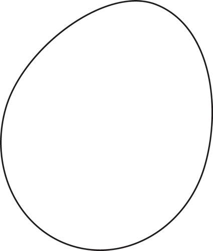 Eggs Clipart Black And White Black And White Egg