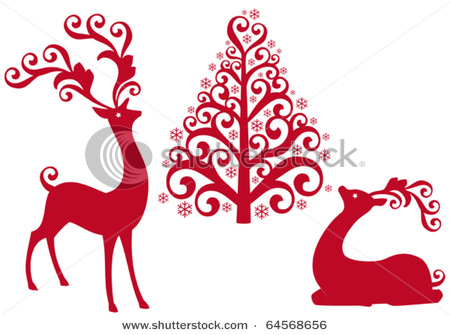 Elegant Christmas Tree Clipart   Free Clip Art Images