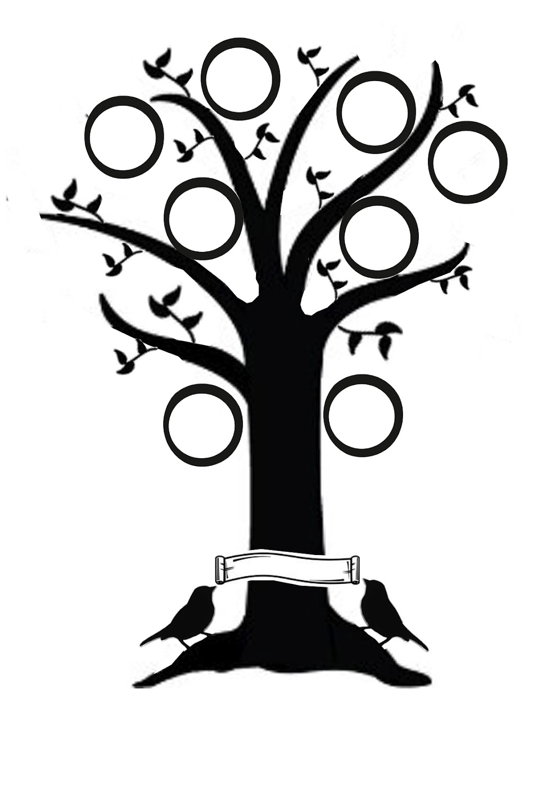 Family Tree Silhouette   Clipart Best