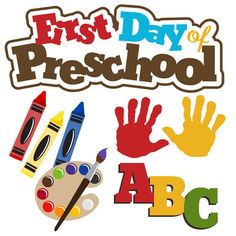 First Day Of Preschool Paper Craft Kid Sb Craft Idea Educ Digit    