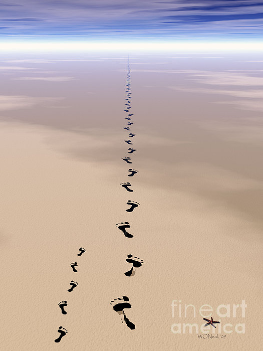 Footprints In The Sand Clipart Footprints In The Sand Walter 