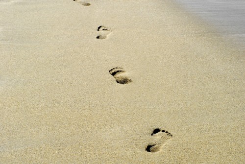 Footprints In The Sand   Free Photos And Art   Royalty Free High    