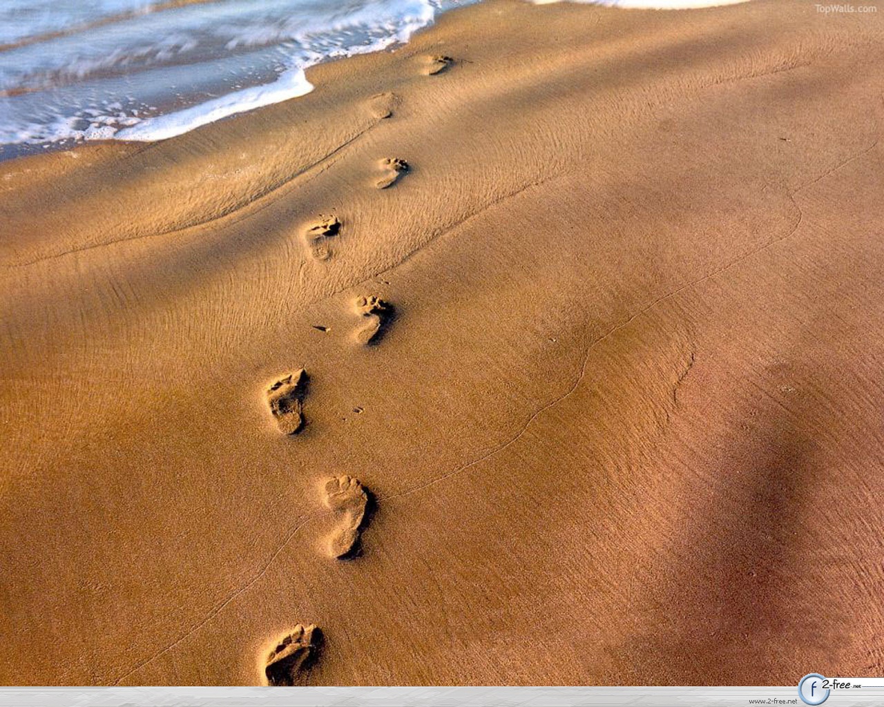 Footprints In The Sand Graphics   Welcome To Boxfont Com