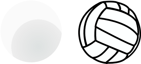 Free Volleyball Clipart Black And White   Clipart Panda   Free Clipart