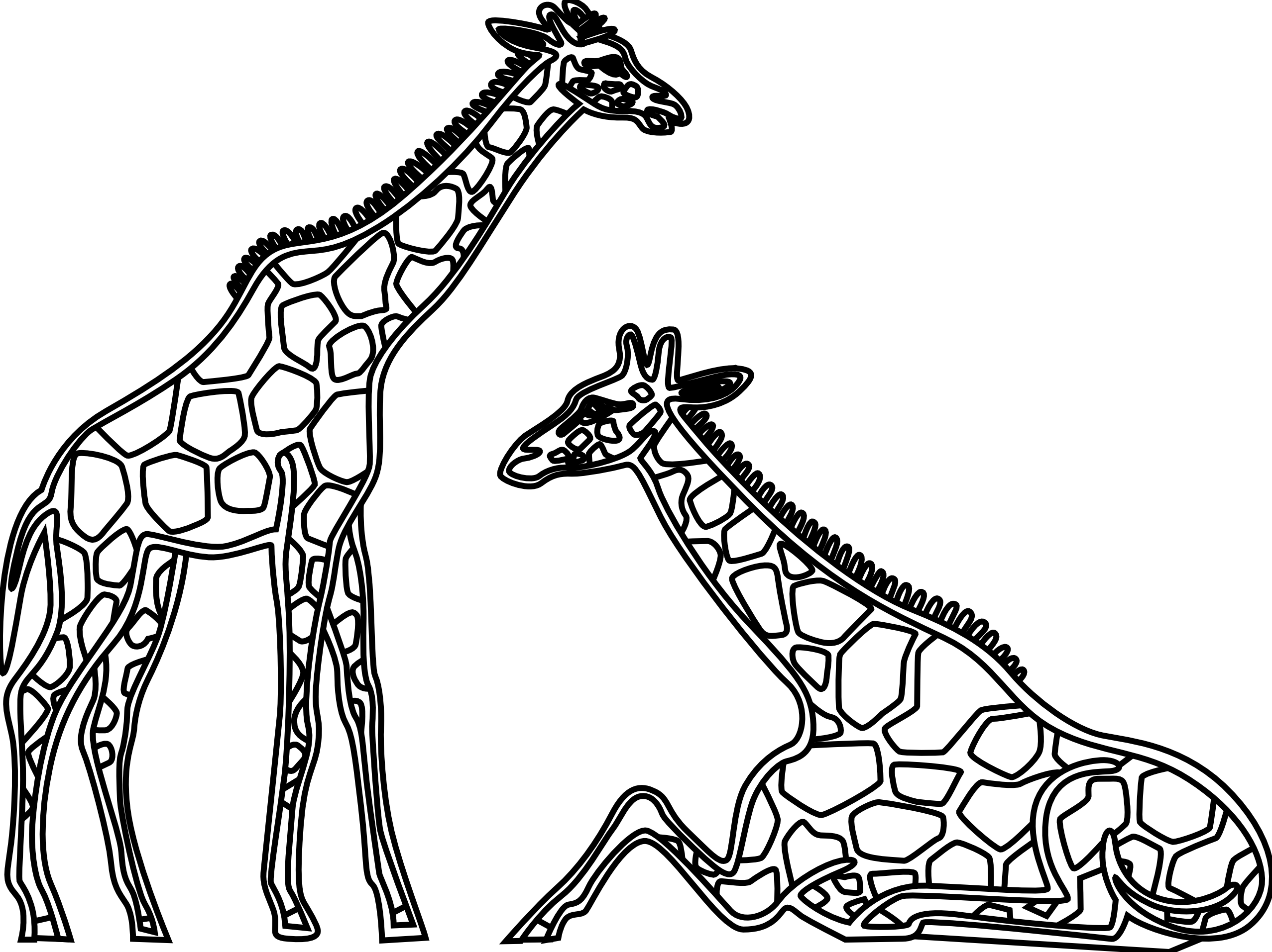Giraffe Clipart Black And White   Clipart Panda   Free Clipart Images
