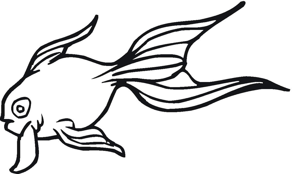 Goldfish Coloring Page Coloring Pages Of Goldfish Gif