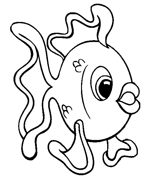 Goldfish Coloring Page Fish Coloring Page 24 Gif