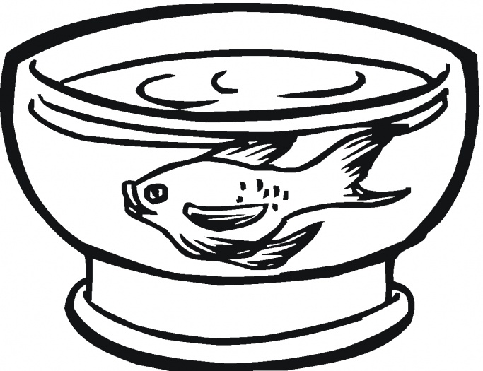 Goldfish Coloring Page Goldfish In The Aquarium Coloring Page Gif