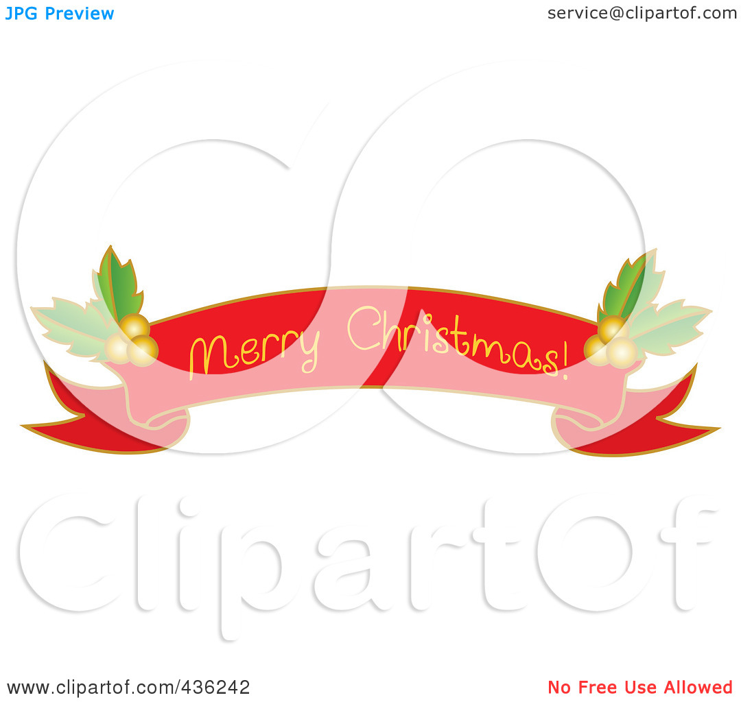 Merry Christmas Banner Clipart   Clipart Panda   Free Clipart Images