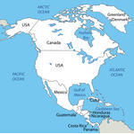 North America Vector Map North Korea Administrative Map Ontario