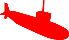 Red Submarine Clip Art