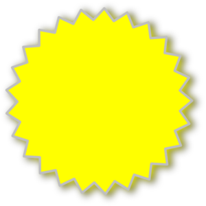 Starburst Outline Yellow Clip Art   Vector Clip Art Online    