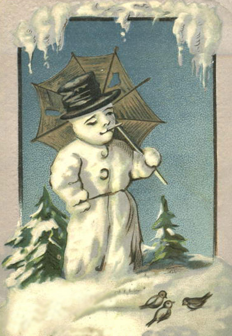 Vintage Snowman Images