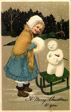 Vintage Snowman   Snowman   Vintages Cards   Christmas Wallpapers
