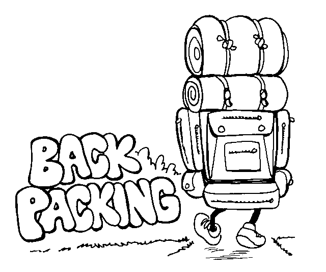 Wpclipart Com Recreation Camping Hiking Backpack Backpack Bw Png Html