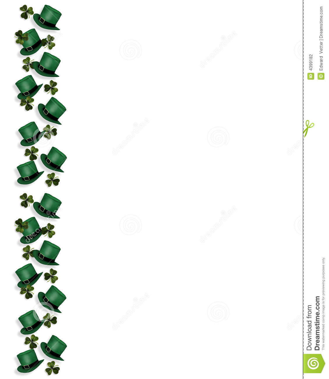 3d Illustration For St Patrick S Day Card Background Or Border With