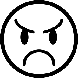 Angry Emoticon Face   Free People Icons