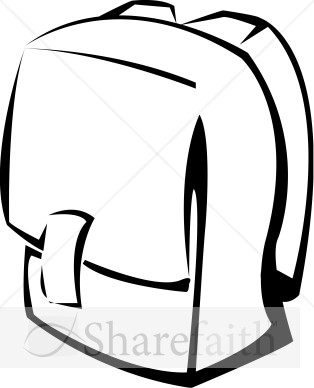 Backpack Clipart Black And White   Clipart Panda   Free Clipart Images