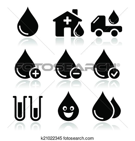 Blood Donation Medical Vector Icon View Large Clip Art Graphic