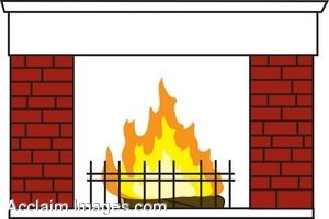 Brick Fireplace