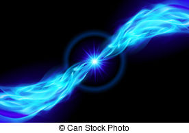 Bright Blue Star   Blue Star With Flame Tail For You Design