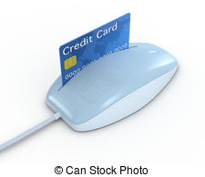 Concept Of Online Payment   One Mouse With A Slot And A