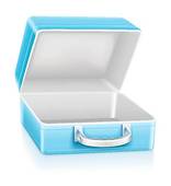 Empty Blue Lunch Box   Clipart Graphic
