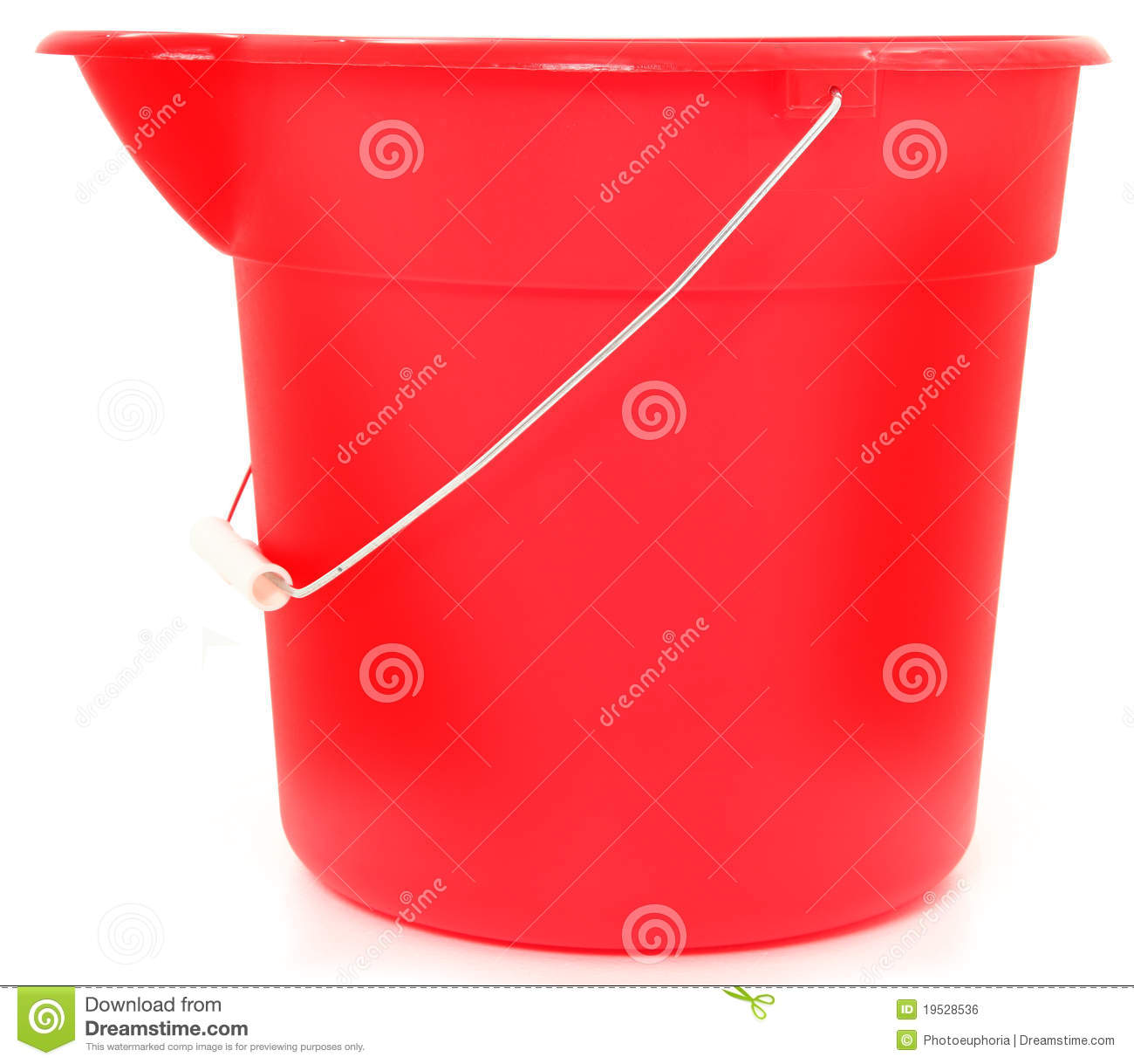 Empty Red Bucket Royalty Free Stock Image   Image  19528536