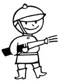 Firefighter Clipart Black And White   Clipart Panda   Free Clipart