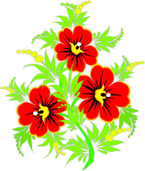 Free Flowers   Horizontal Flower Rules   Clipart
