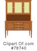 Royalty Free  Rf  China Cabinet Clipart Stock Illustrations   Vector