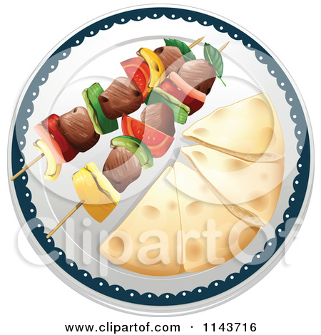 Royalty Free Vector Clip Art Illustration Of A Doner Kebab Wrap By Ta