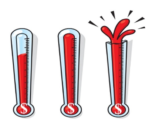 Thermometer Template Fundraising Goal  Thermometer Clipart Vector    