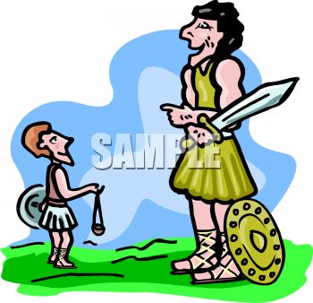 0511 0908 3115 3347 Bible Story   David And Goliath Clipart Image Jpg