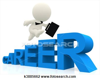 3d Person Running Over A Career   Isolated Over A White Background