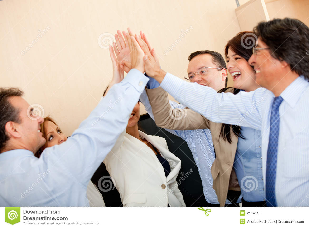 Business High Five Royalty Free Stock Photo   Image  21849185