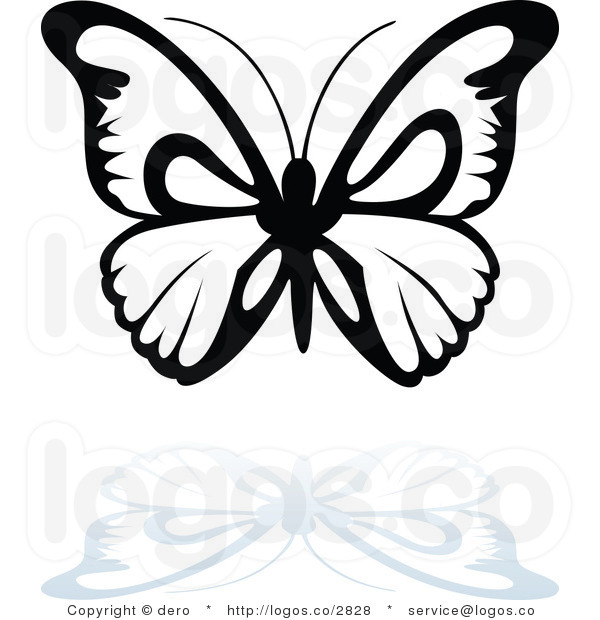 Butterfly Clipart Black And White Butterfly Clip Art Black And