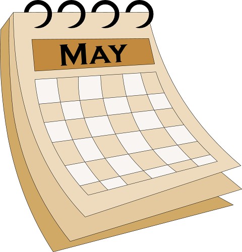 Calendar   14 5 07 May 1   Classroom Clipart