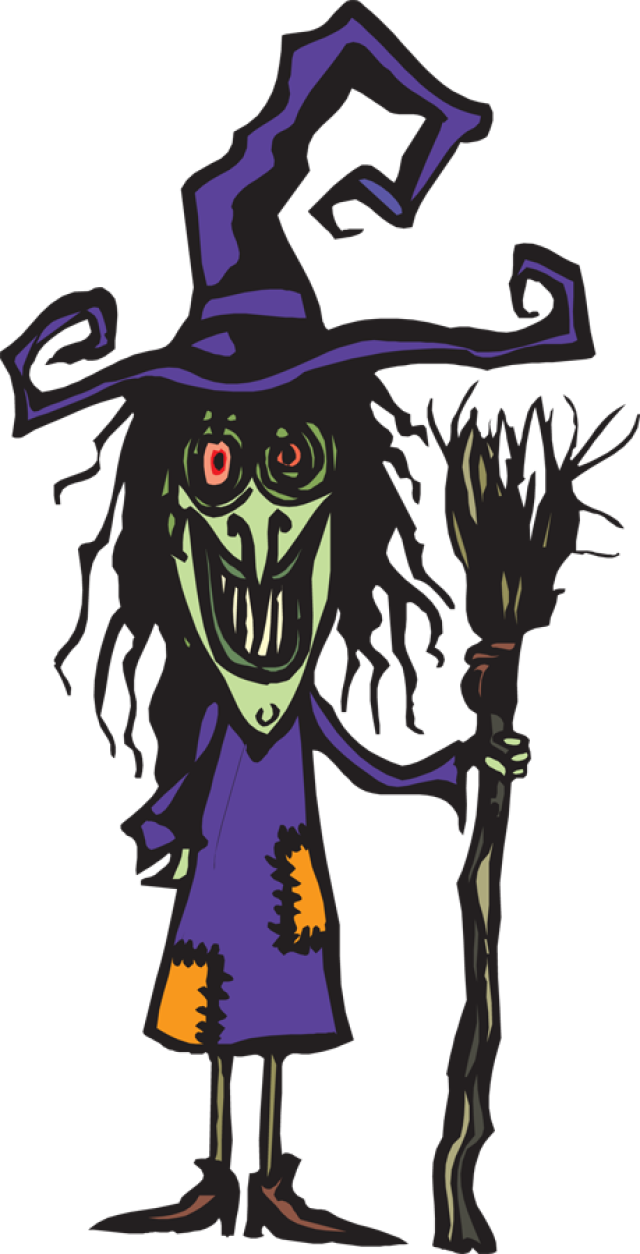 Clip Art Of An Ugly Witch With Her Broom   Dixie Allan
