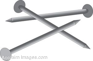 Clipart Illustration Of A Pile Of Nails