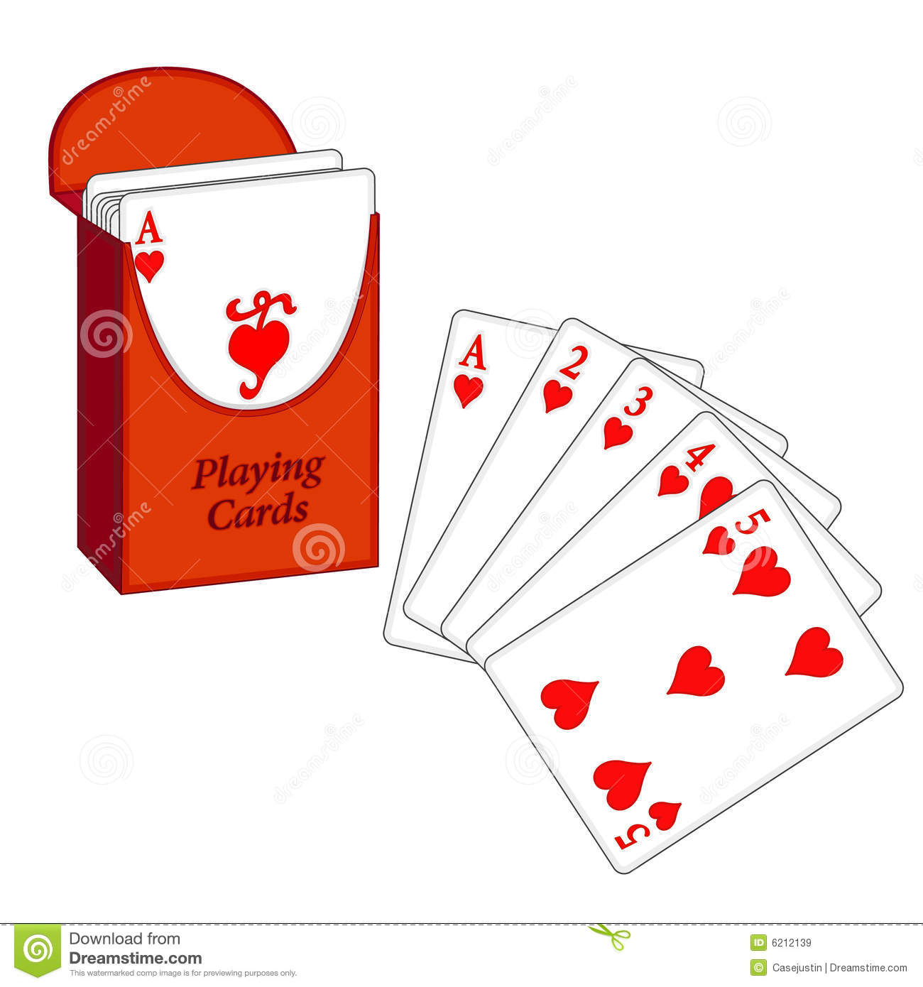 Deck Of Playing Cards With My Winning Lucky Poker Hand  Eps8 Organized