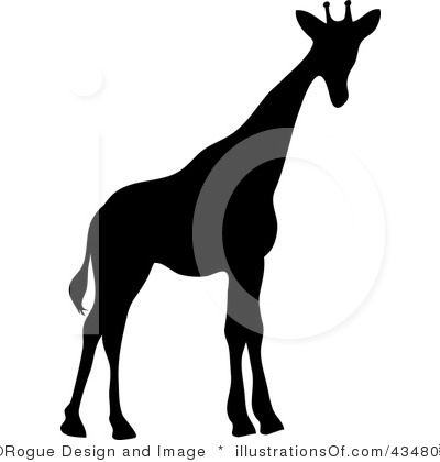 Giraffe Clip Art Black And White Silhouette Clipart Giraffe Jpg