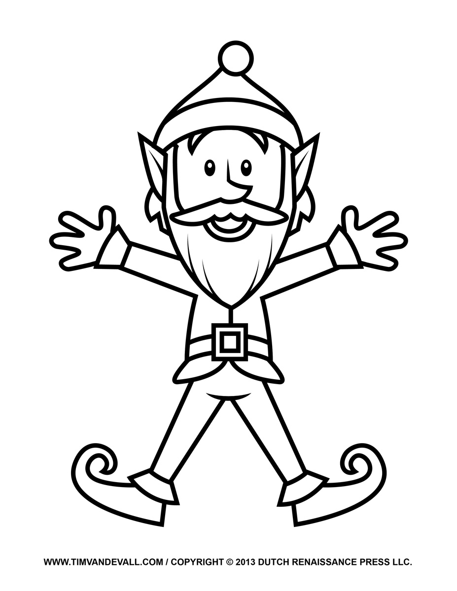 If You Kids Like To Color They May Enjoy The Following Printable Elf    