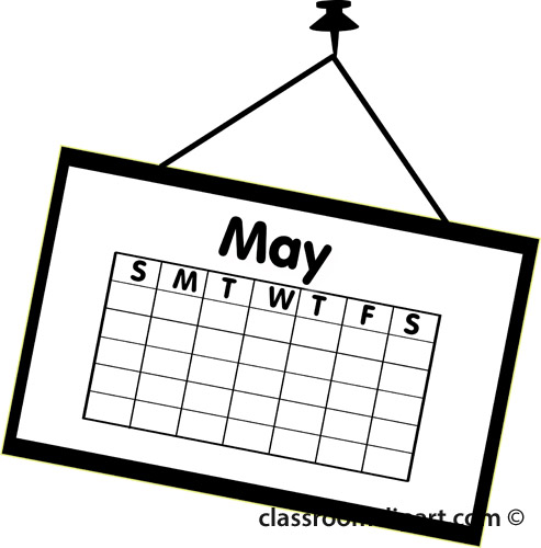May Calendar Clip Art   Download